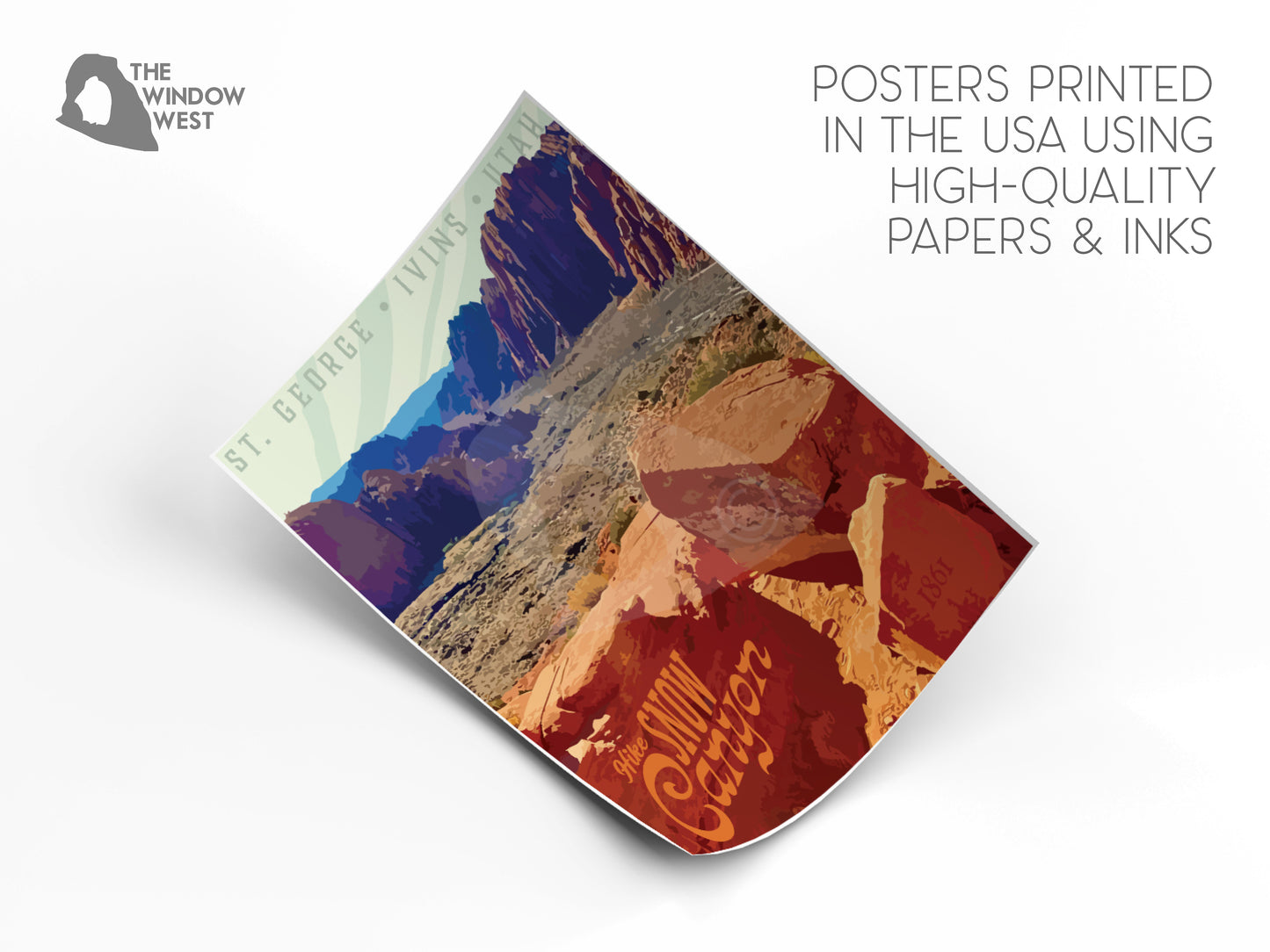 Snow Canyon, St George Utah Print