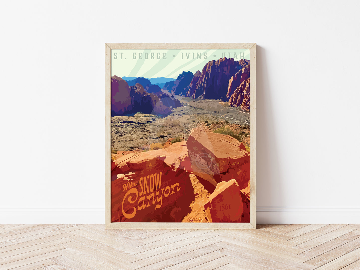Snow Canyon, St George Utah Print