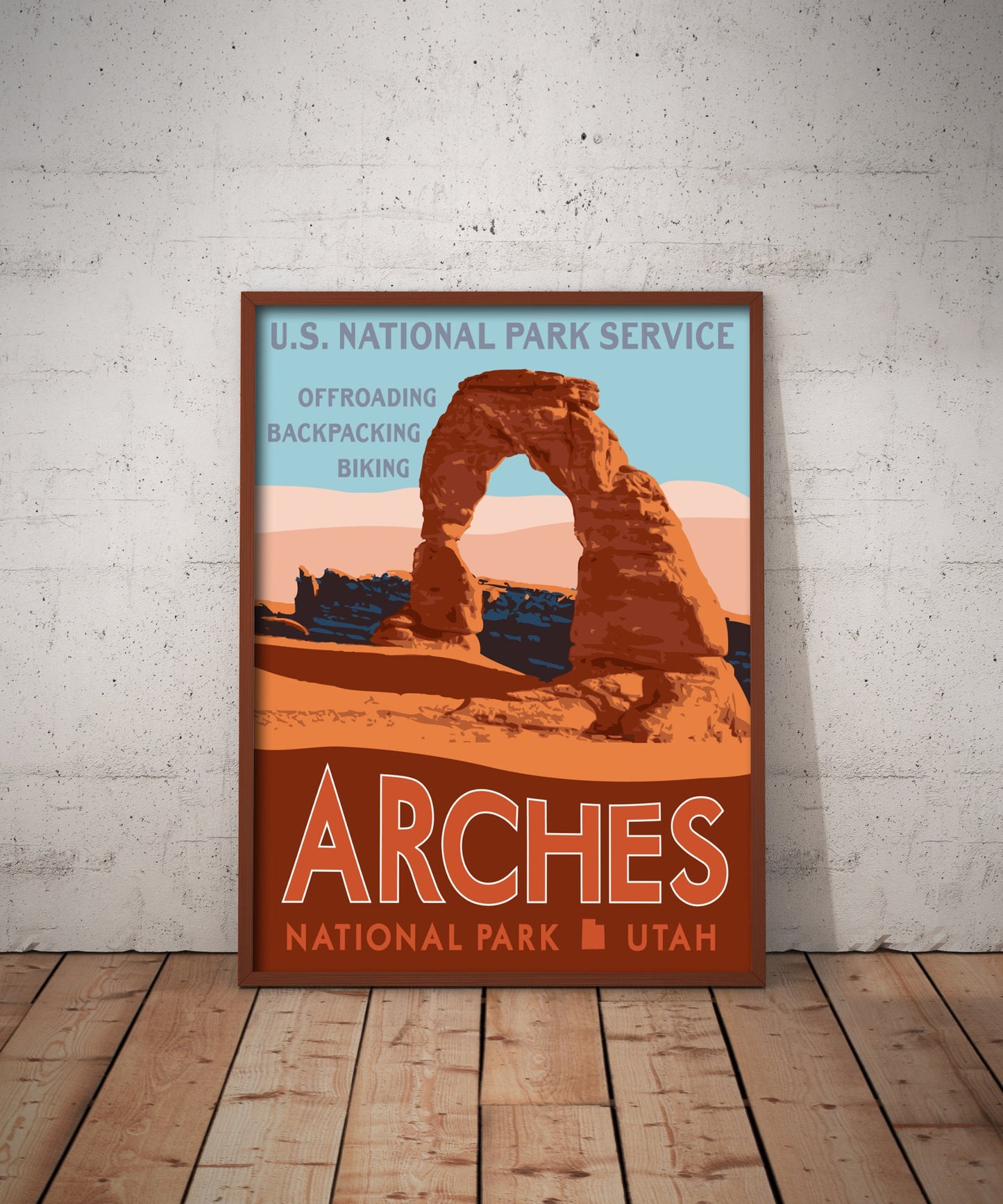 Utah Redrocks National Park Prints, Zion National Park Poster, Bryce Canyon National Park Poster, Arches National Park Poster, Three Print Value Set