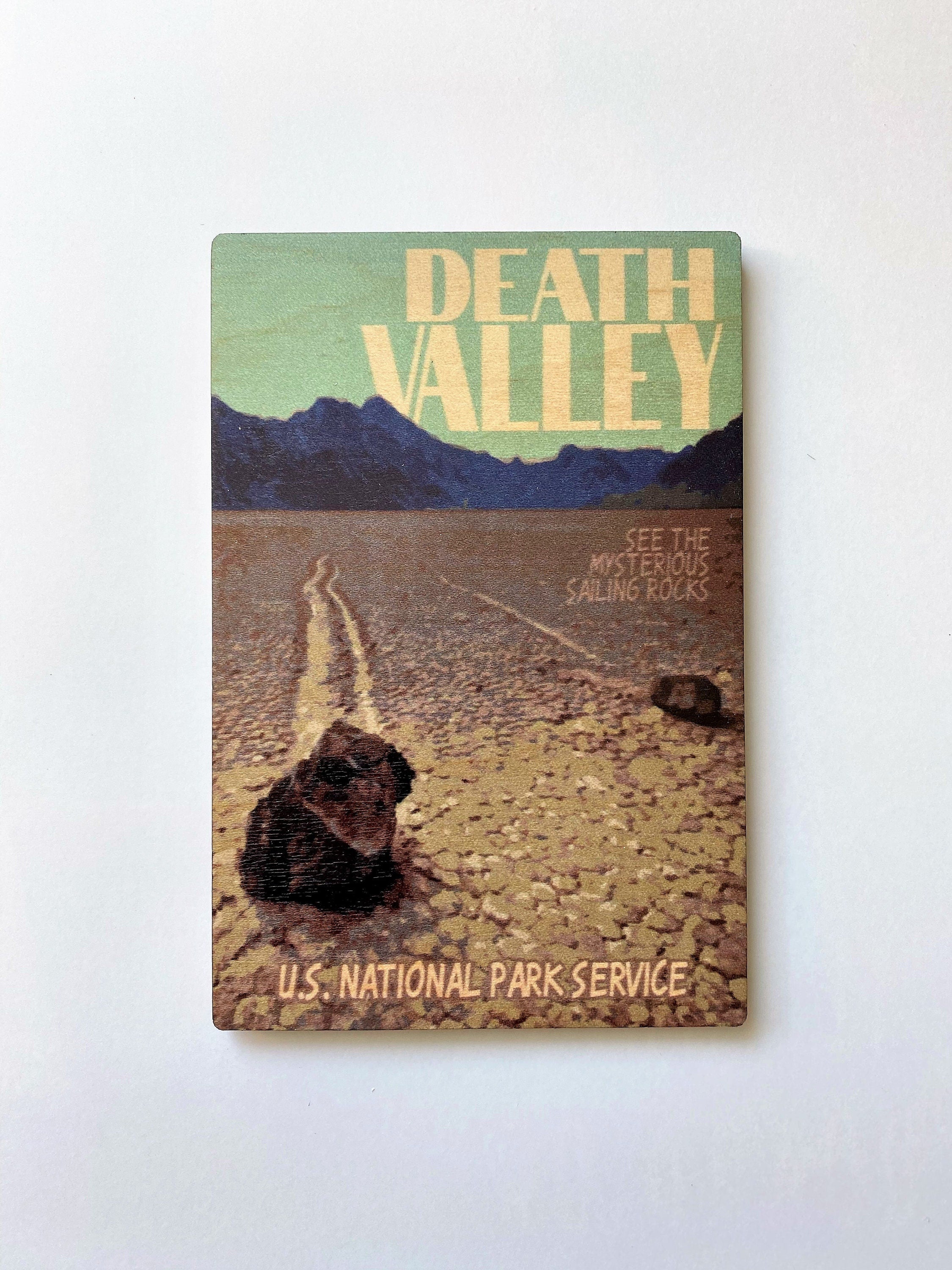 Death Valley National Park Postcard, Death Valley Postcard, Wooden Postcard, Death Valley Art, National Park Print, National Park Poster