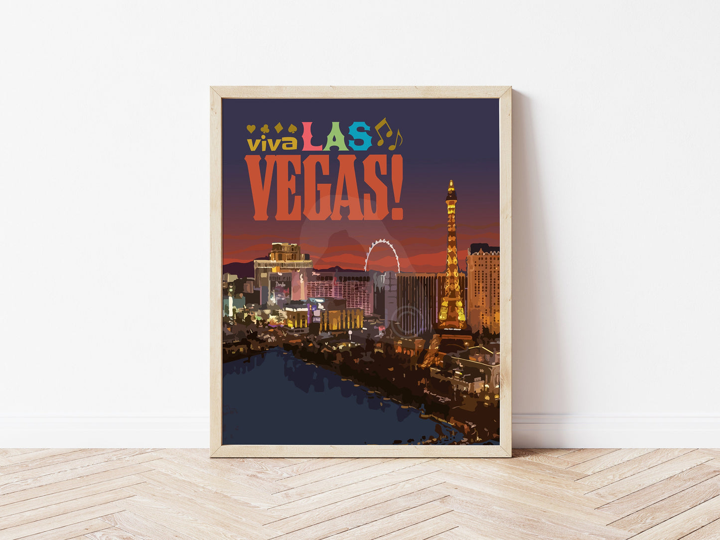 Las Vegas Print, Las Vegas Nevada Poster, Viva Las Vegas Poster, Vintage Style Travel Art